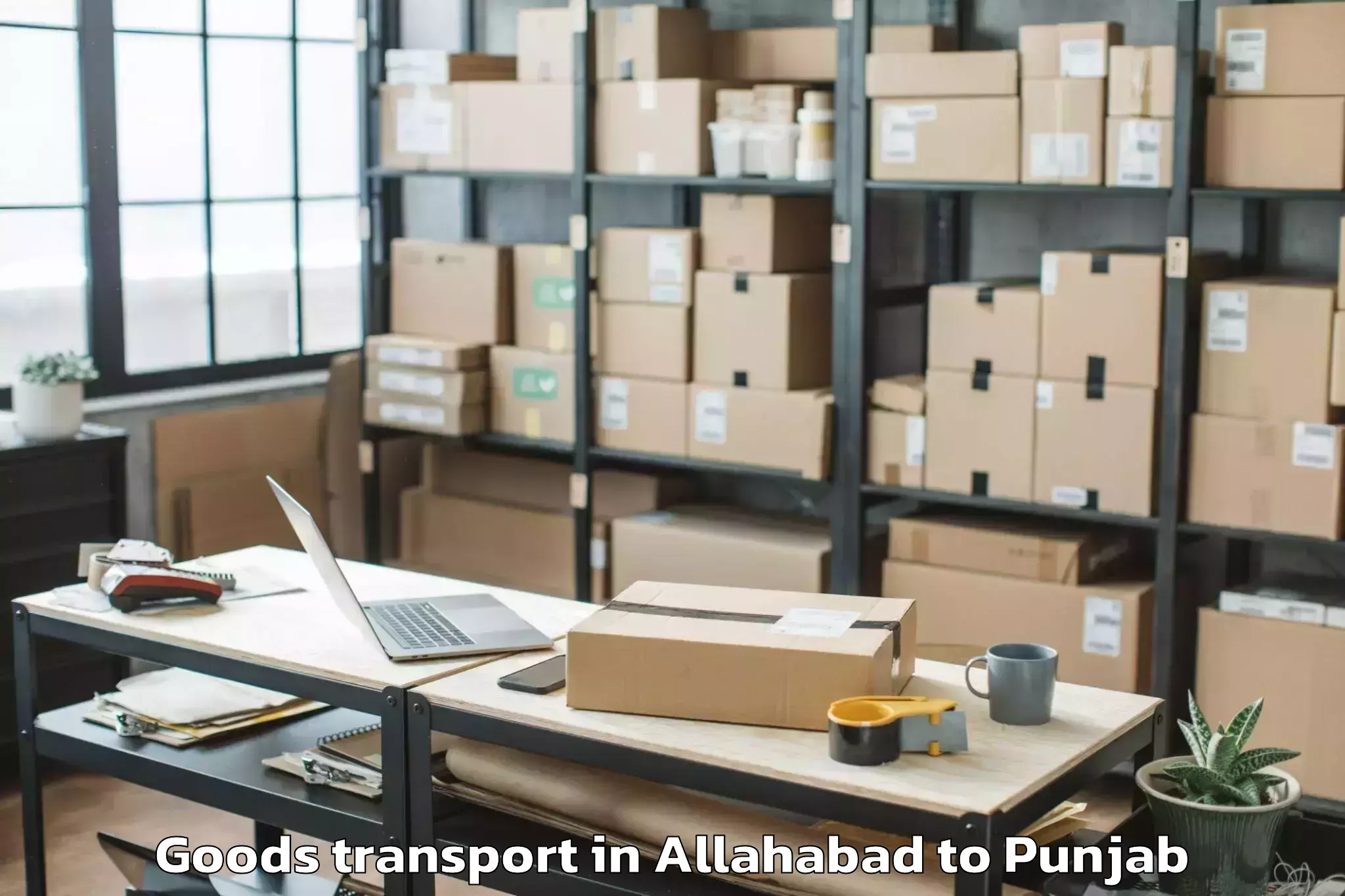 Top Allahabad to Qadian Goods Transport Available